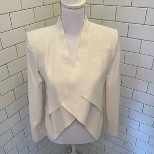 BCBGMaxAzria White Open Front Blazer XS with tags